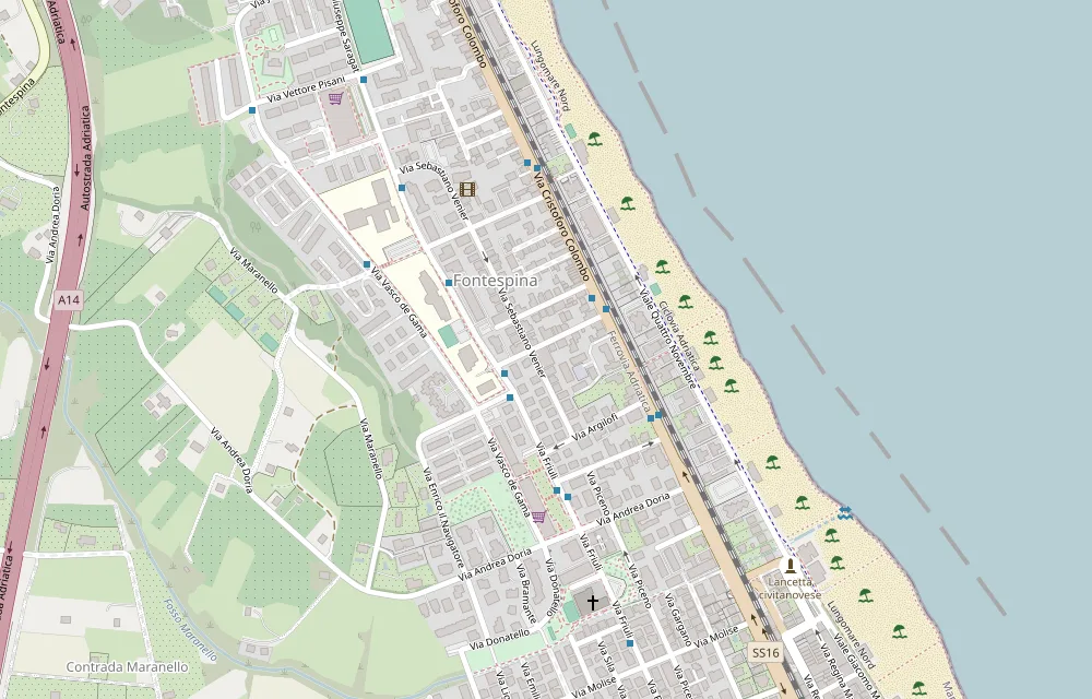 Mappa: Via Vivaldi 22, Civitanova Marche